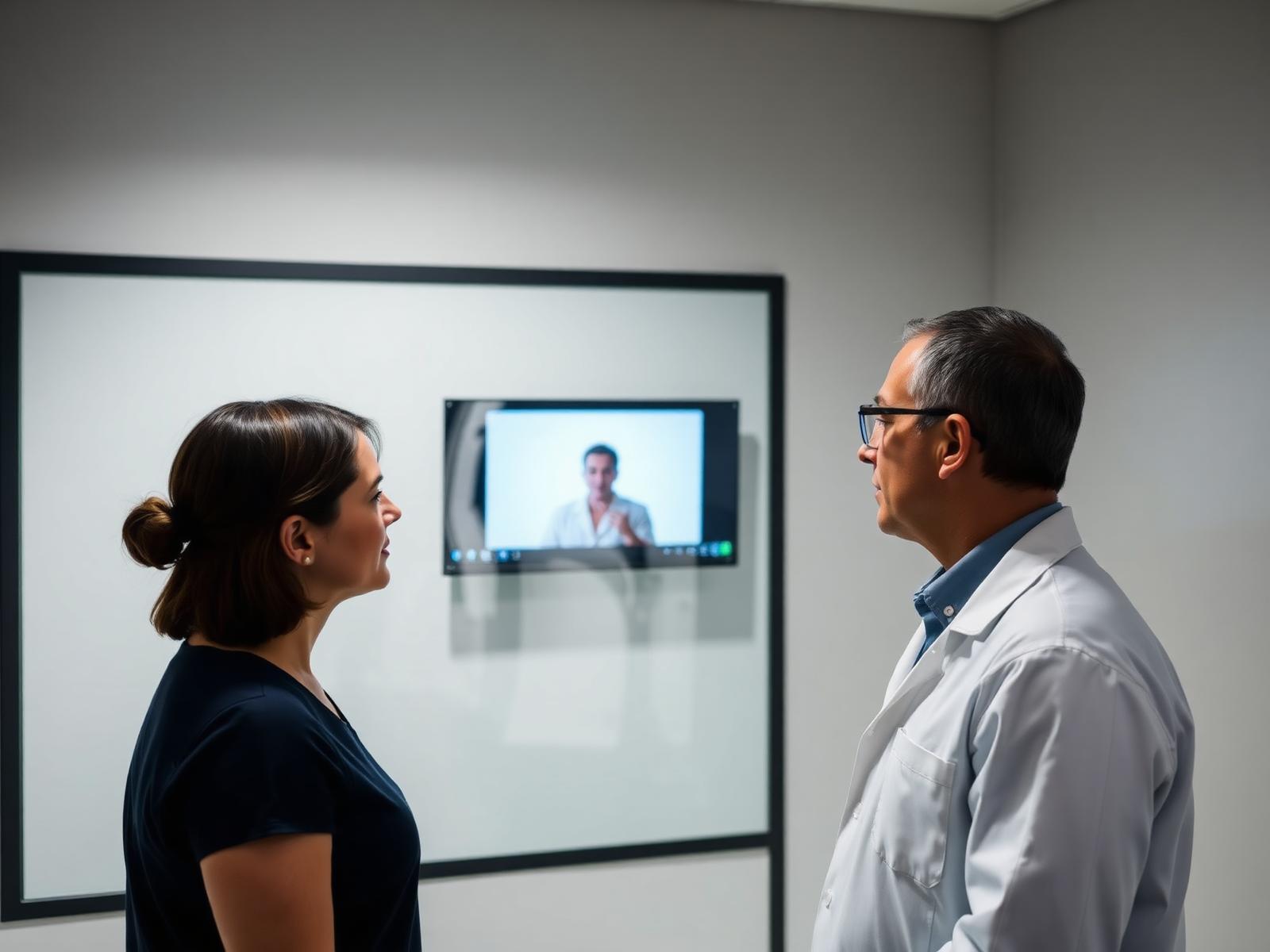 Researchers observing an unexpected audience response in a study setting